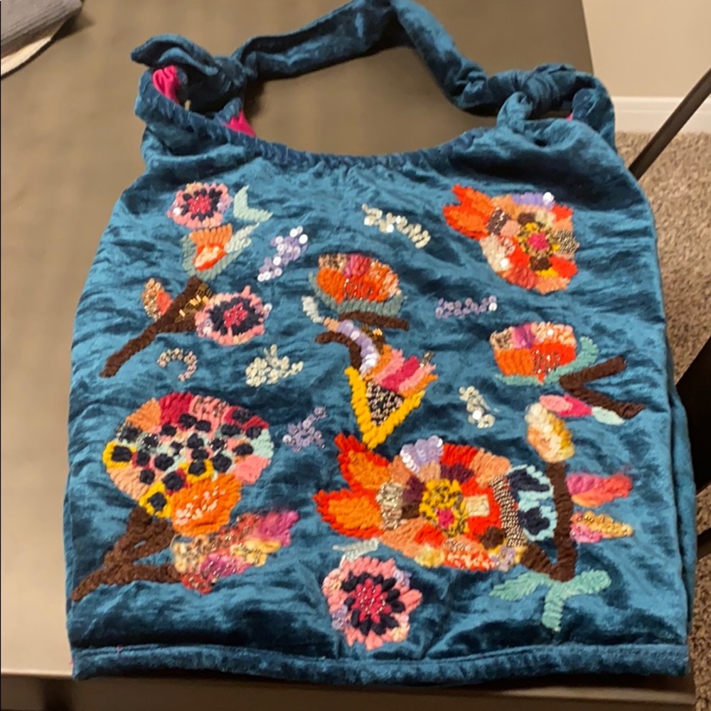 crushed velvet bag